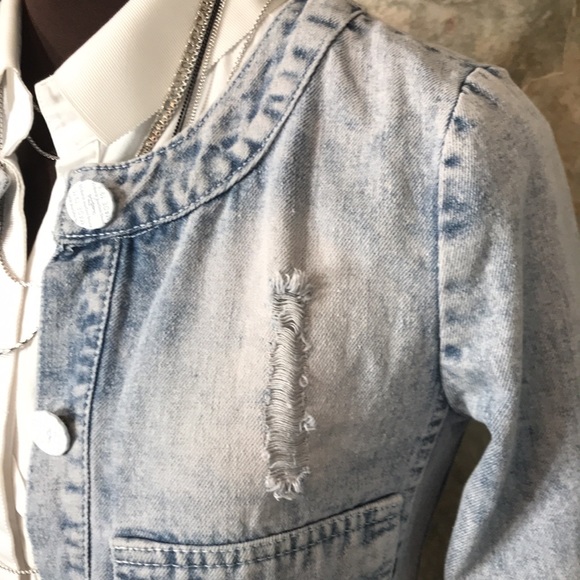 Langege flying machine 🌹stunning blue jeans jacket coat New York fashion week - Picture 5 of 13